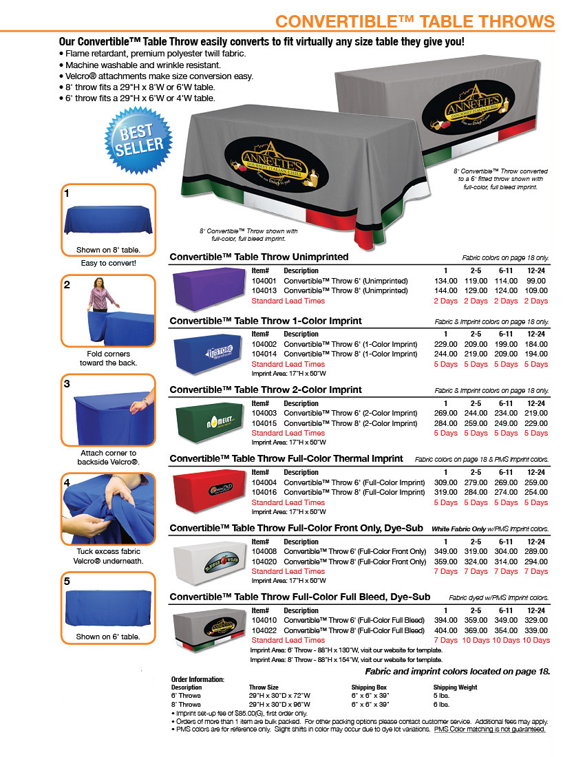 convertable table covers